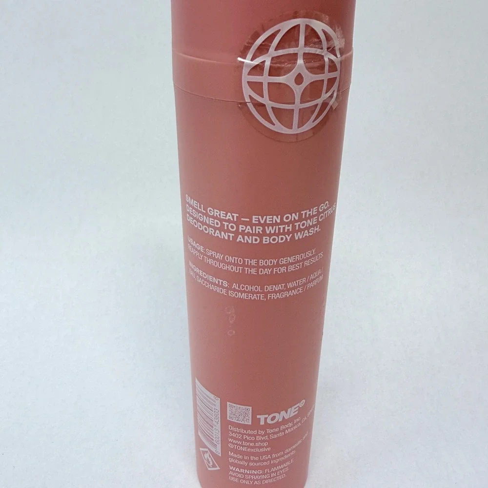 Tone Citrus On The Go Cologne 3.4 fl oz Travel Spray Fragrance